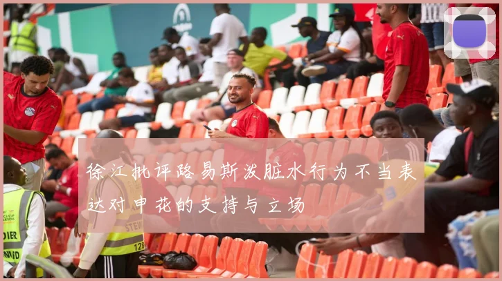 徐江批评路易斯泼脏水行为不当表达对申花的支持与立场